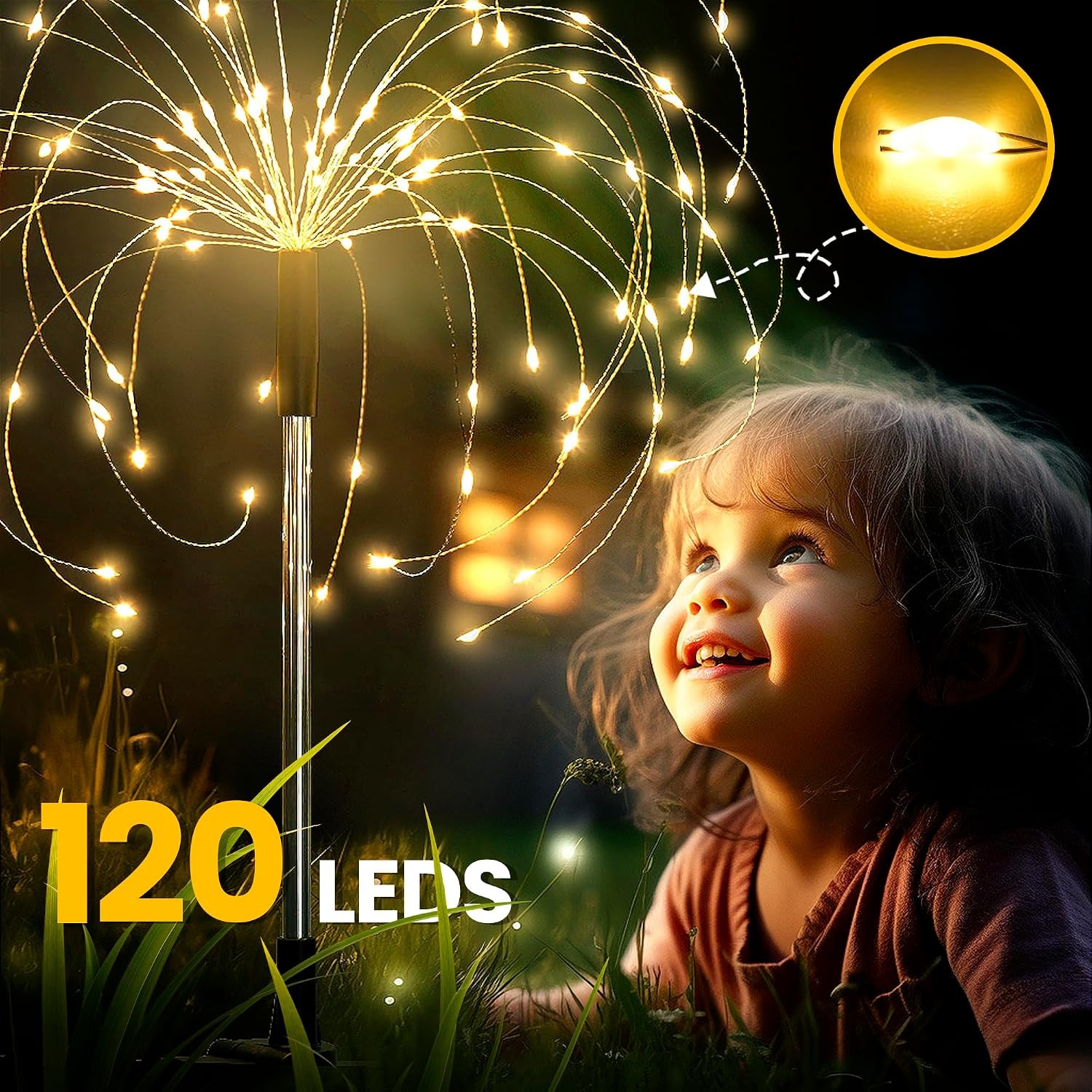 GIGALUMI Solar Firework Garden Lights 2 Pack: image 8