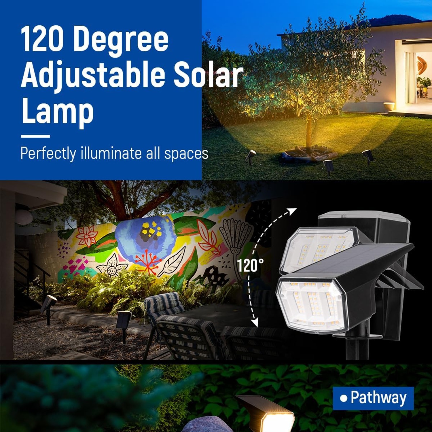 SyncGlow 63-LED Solar Spot Lights 6 Pack: image 6