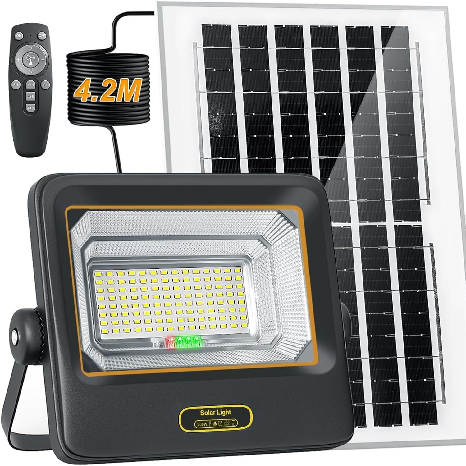 BOSITE Solar Flood Light with Remote