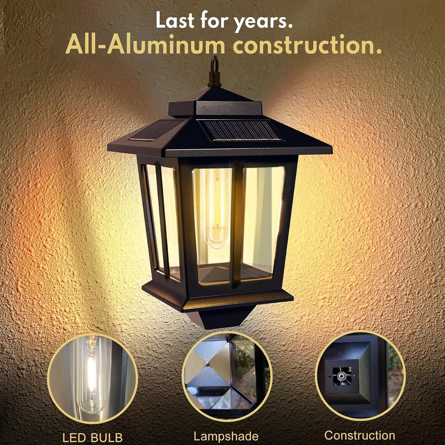 PASAMIC Solar Porch Lanterns 2 Pack: image 5