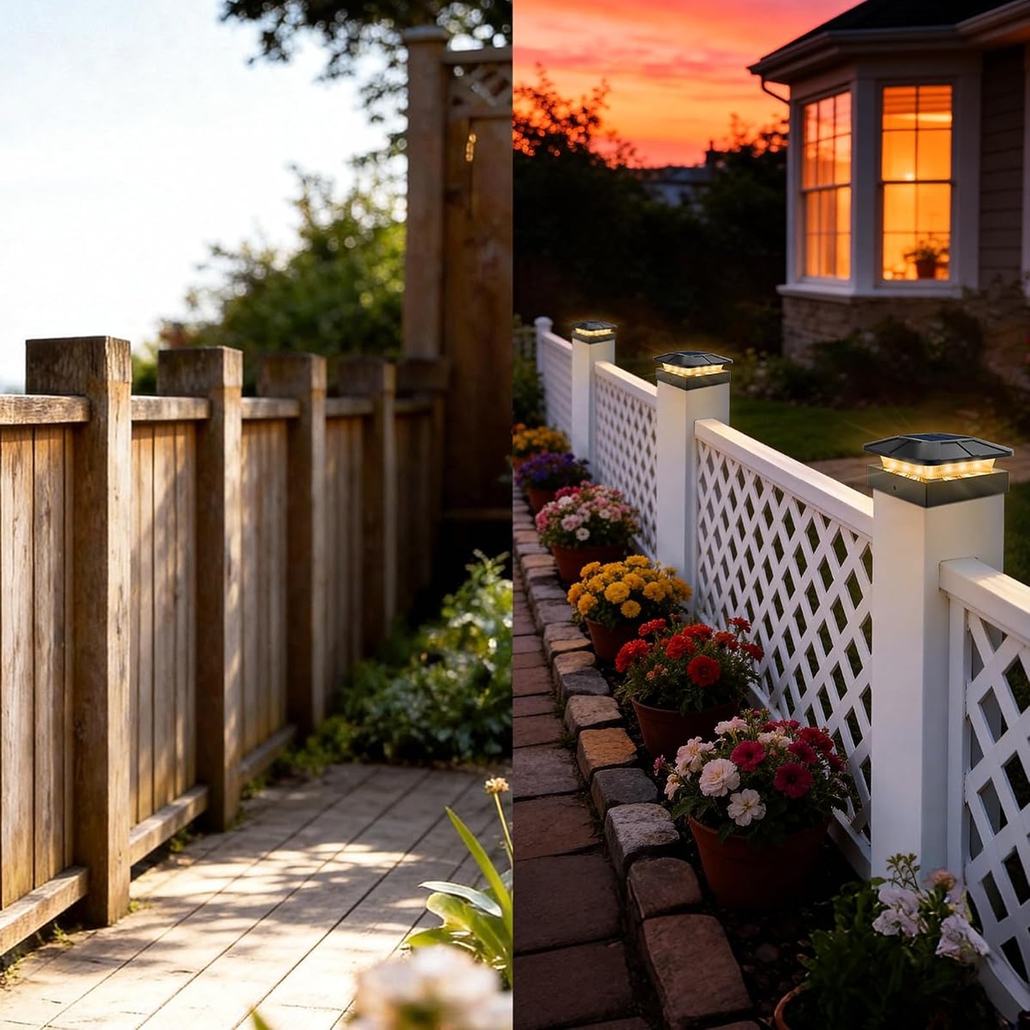 ROMANJOY Solar Post Cap Lights 2 Pack: image 8
